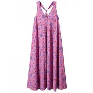 Mango Paisley V-neck Floral Dress Loren Pink NWT Size 2 / XS